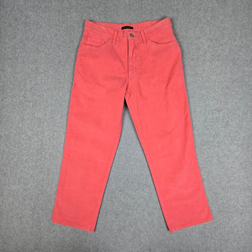 Lucky Brand Womens 10/30 Mid Rise Authentic Straight Crop Corduroy Jeans